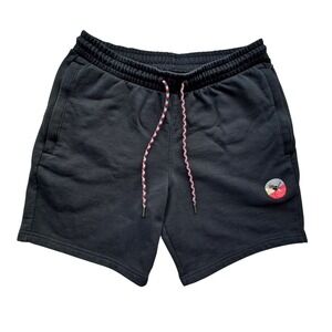 Puma Athletic Shorts Black Mens Size L‎ Drawstring Pockets Zip Pocket